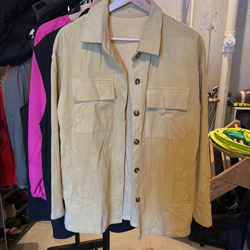 Mustard Yellow / Tan Corduroy Jacket